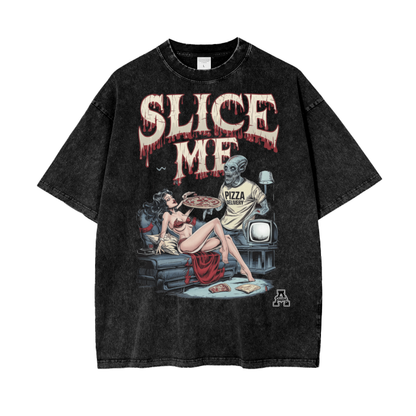 Aonaran Graphic Acid Wash Oversize T-Shirt