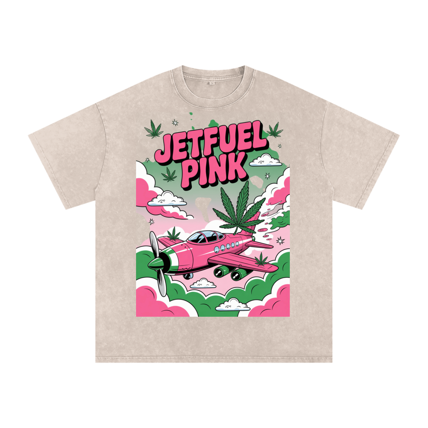 Aonaran 420 Acid Wash Oversize T-Shirt