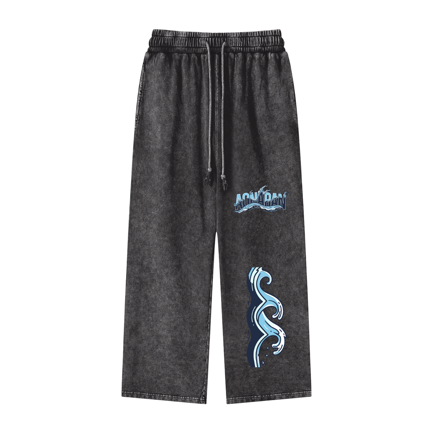 Aonaran Elementals Acid Wash Straight Leg Pants