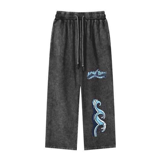 Aonaran Elementals Acid Wash Straight Leg Pants