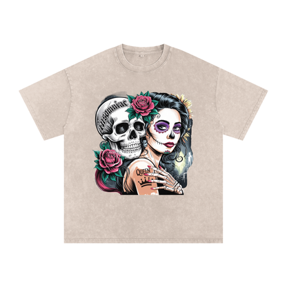 QueenSteph Acid Wash Oversize T-Shirt