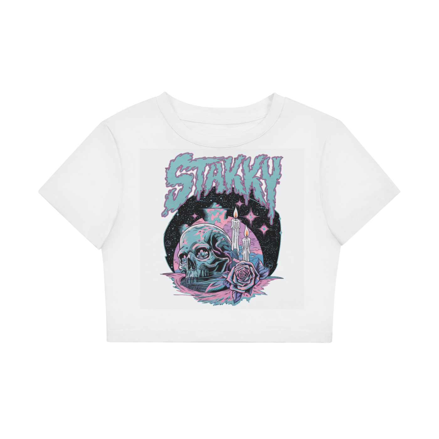 Stakky Women's Fitted Crop Tee