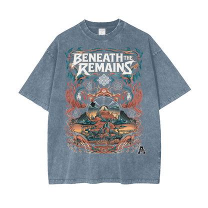 Aonaran Graphic Acid Wash Oversize T-Shirt