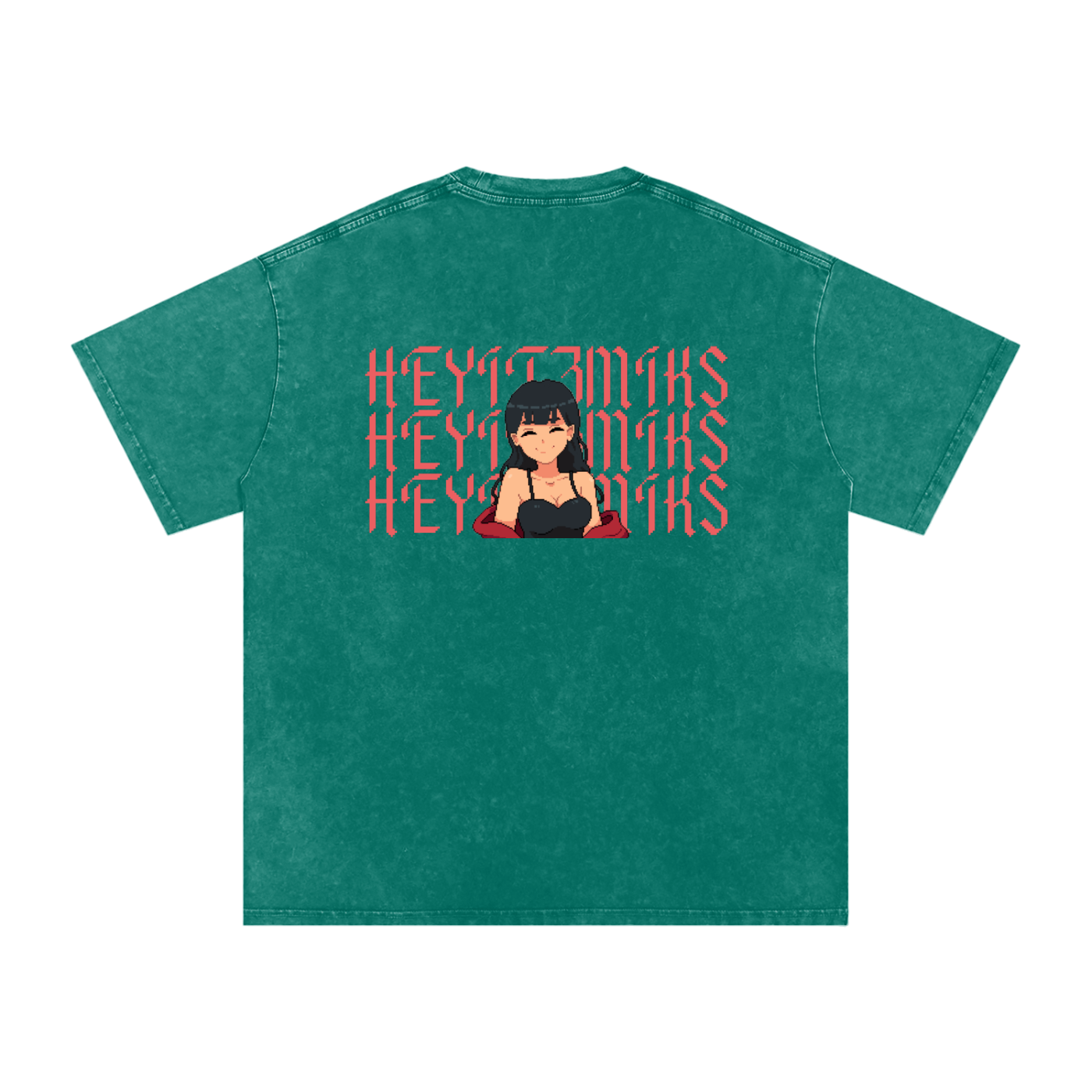 HeyItzMiks Acid Wash Oversize T-Shirt