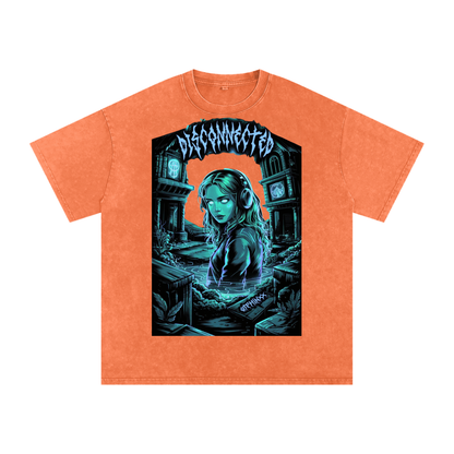 Disconnected Acid Wash Oversize T-Shirt