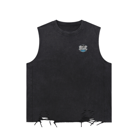 BreeLuxe Season 2 Snow Washed Raw-Hem Tank Top