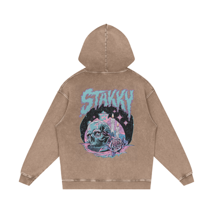 Stakky Acid Wash Oversize Hoodie