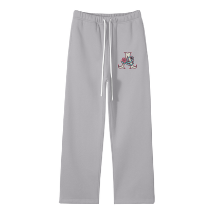 DeJen by DeJenQueen Unisex Solid Color Fleece Straight Leg Pants