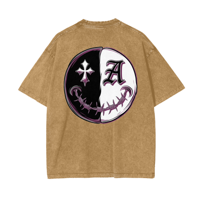 Aonaran Asylum Oversize Snow Washed T-Shirt