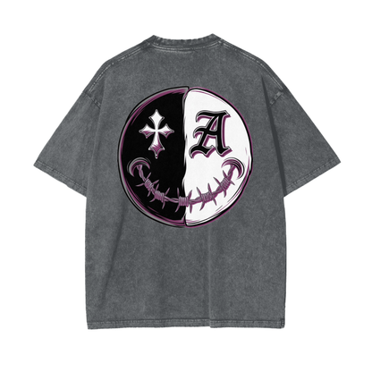 Aonaran Asylum Oversize Snow Washed T-Shirt