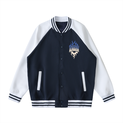 Aonaran Varsity Two Tone Raglan Sleeve Varsity Jacket
