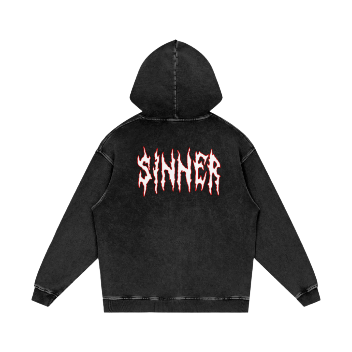 Cold World Acid Wash Oversize Hoodie