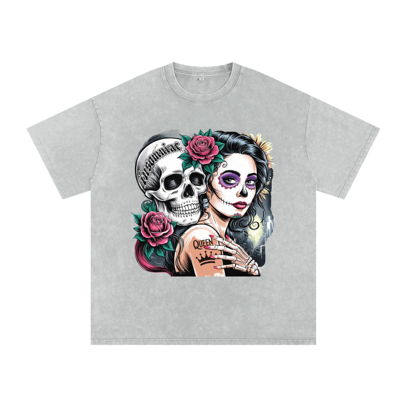 QueenSteph Acid Wash Oversize T-Shirt