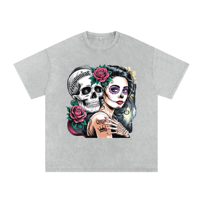 QueenSteph Acid Wash Oversize T-Shirt