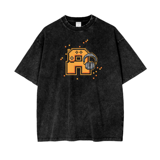 Aonaran Graphic Acid Wash Oversize T-Shirt