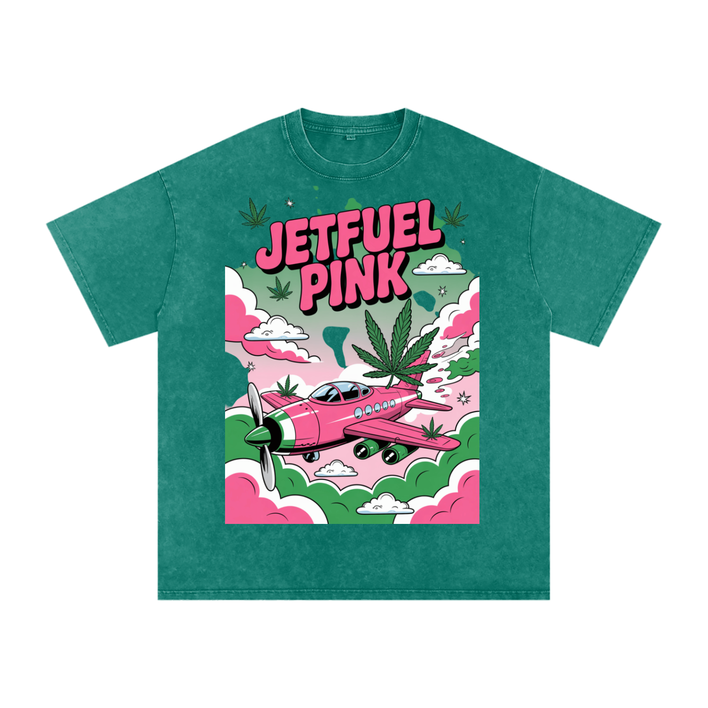 Aonaran 420 Acid Wash Oversize T-Shirt