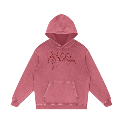 Cold World Acid Wash Oversize Hoodie
