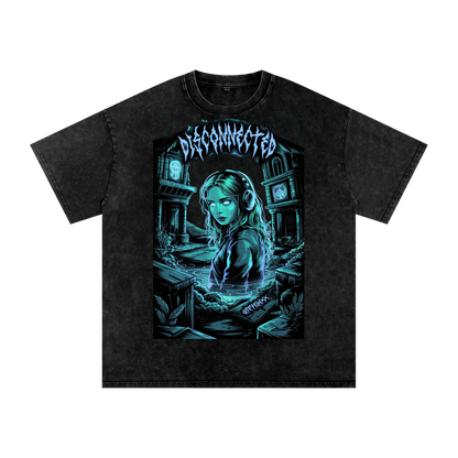 Disconnected Acid Wash Oversize T-Shirt