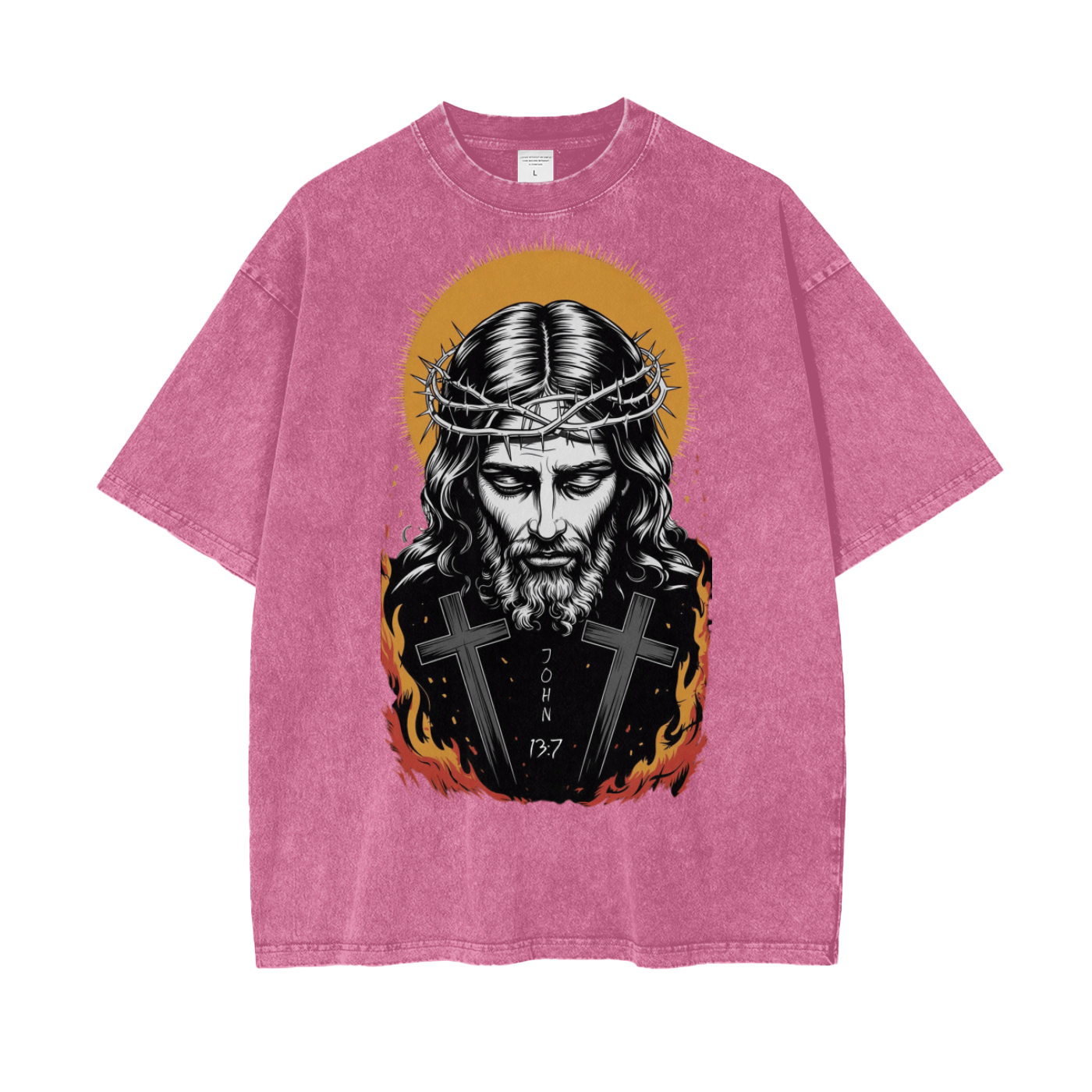 Jesus is King Oversize Snow Washed T-Shirt
