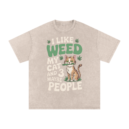 Aonaran 420 Acid Wash Oversize T-Shirt