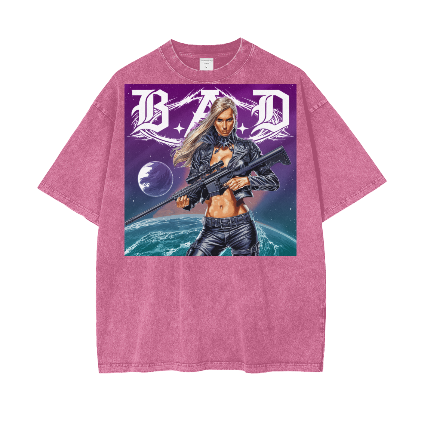 B.A.D. Oversize Snow Washed T-Shirt