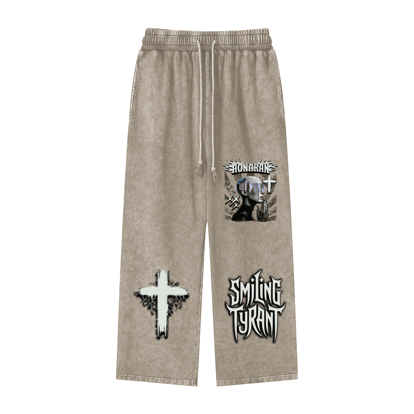 Smiling Tyrant Snow Washed Straight Leg Pants