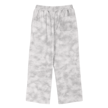 Aonaran 3D Bone Dirty Washed Fleece Sweatpants