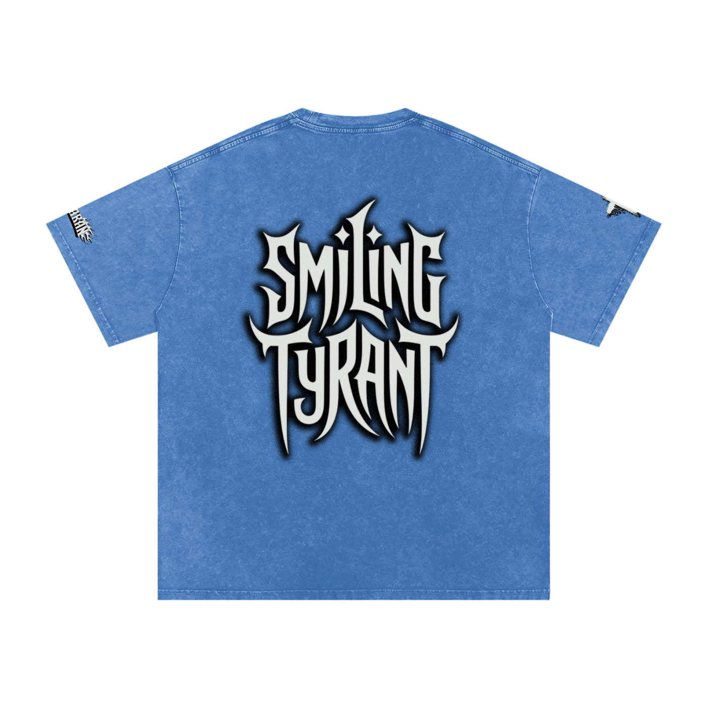 Smiling Tyrant Snow Washed Oversized Cotton T-Shirt