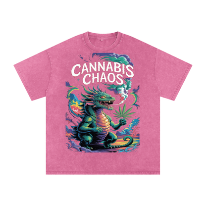 Aonaran 420 Acid Wash Oversize T-Shirt