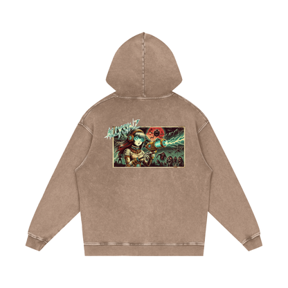 Allysinz Acid Wash Oversize Hoodie