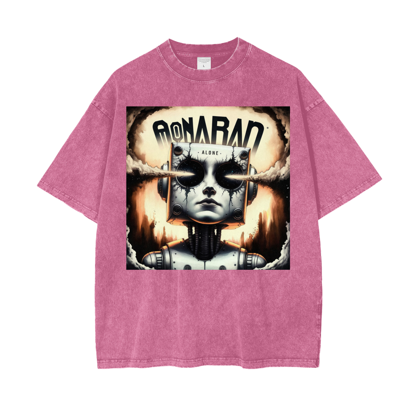 Aonaran Graphic Acid Wash Oversize T-Shirt
