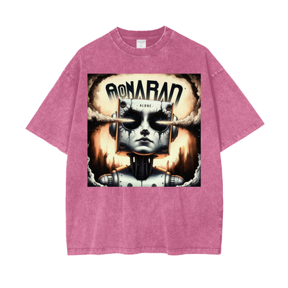 Aonaran Graphic Acid Wash Oversize T-Shirt