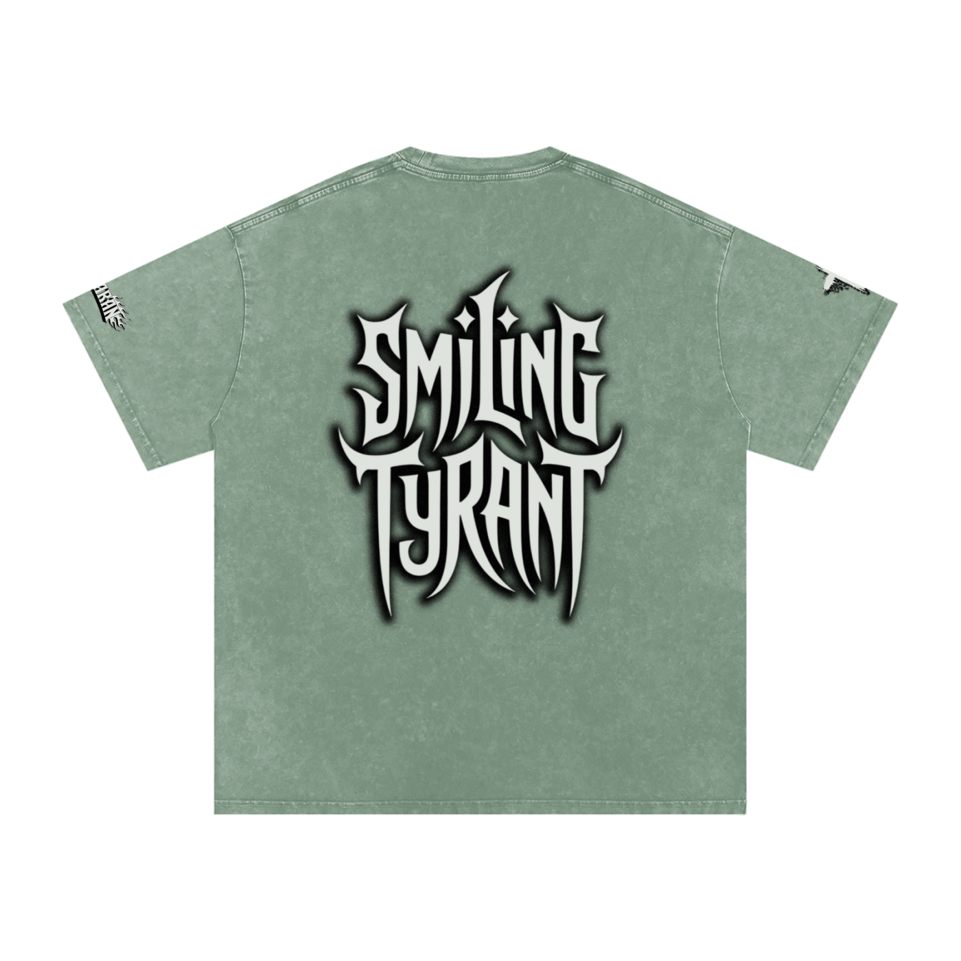 Smiling Tyrant Snow Washed Oversized Cotton T-Shirt