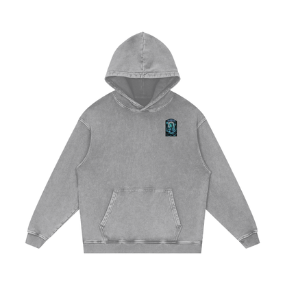 Disconnected Acid Wash Oversize Hoodie