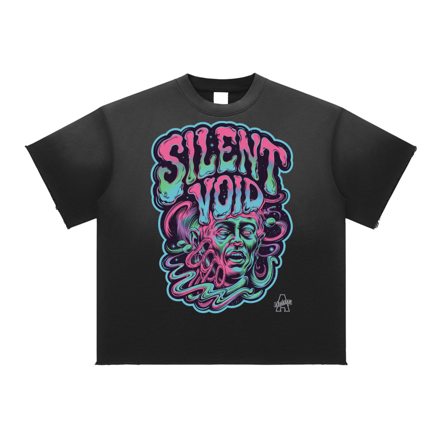 Aonaran 1 OFF Sun Fade Raw Edge T-Shirt