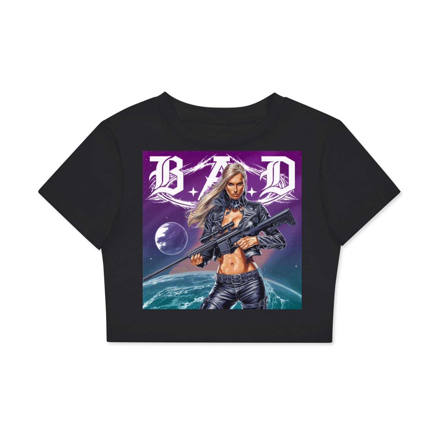 B.A.D. Women's Fitted Crop Tee