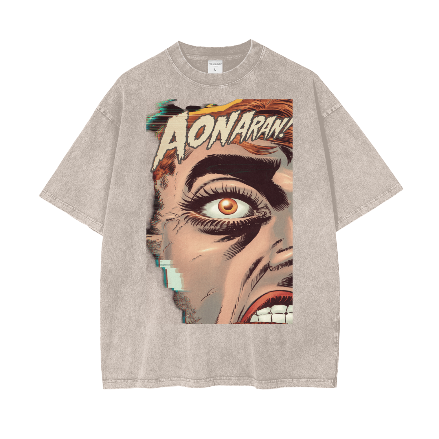 Aonaran Graphic Acid Wash Oversize T-Shirt