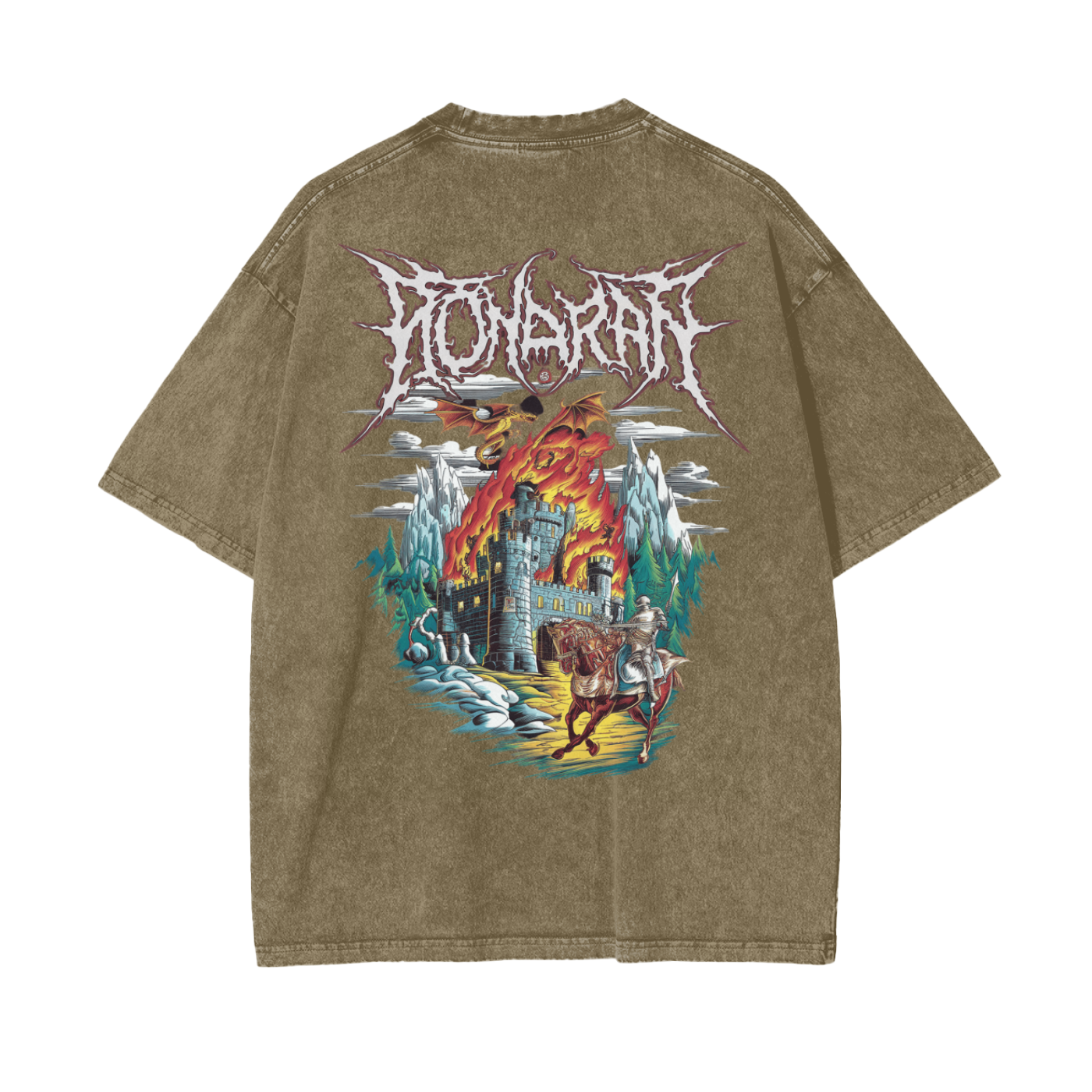 Aonaran Reversed Oversize Snow Washed T-Shirt