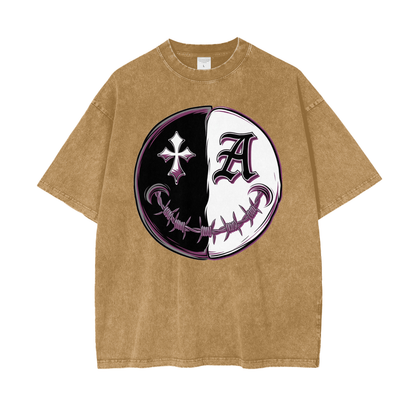 Aonaran Asylum Oversize Snow Washed T-Shirt