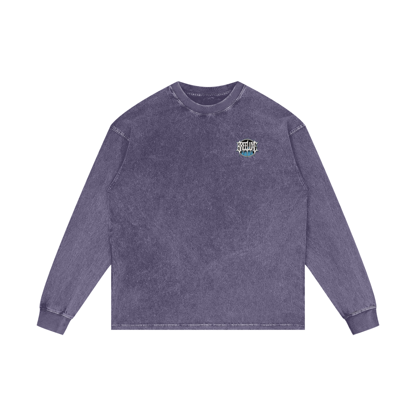 BreeLuxe Season 2 Acid Wash Oversize Long Sleeve T-Shirt