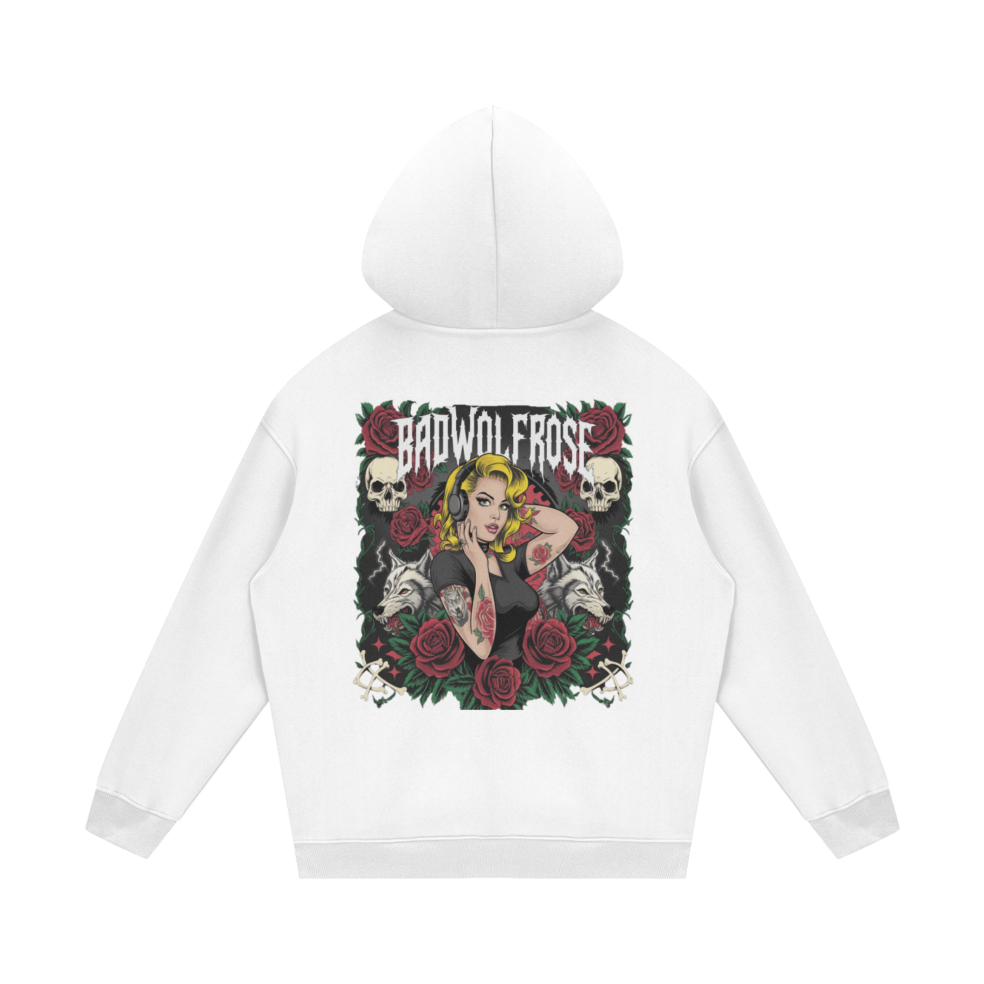BadWolfRose Fleece Hoodie