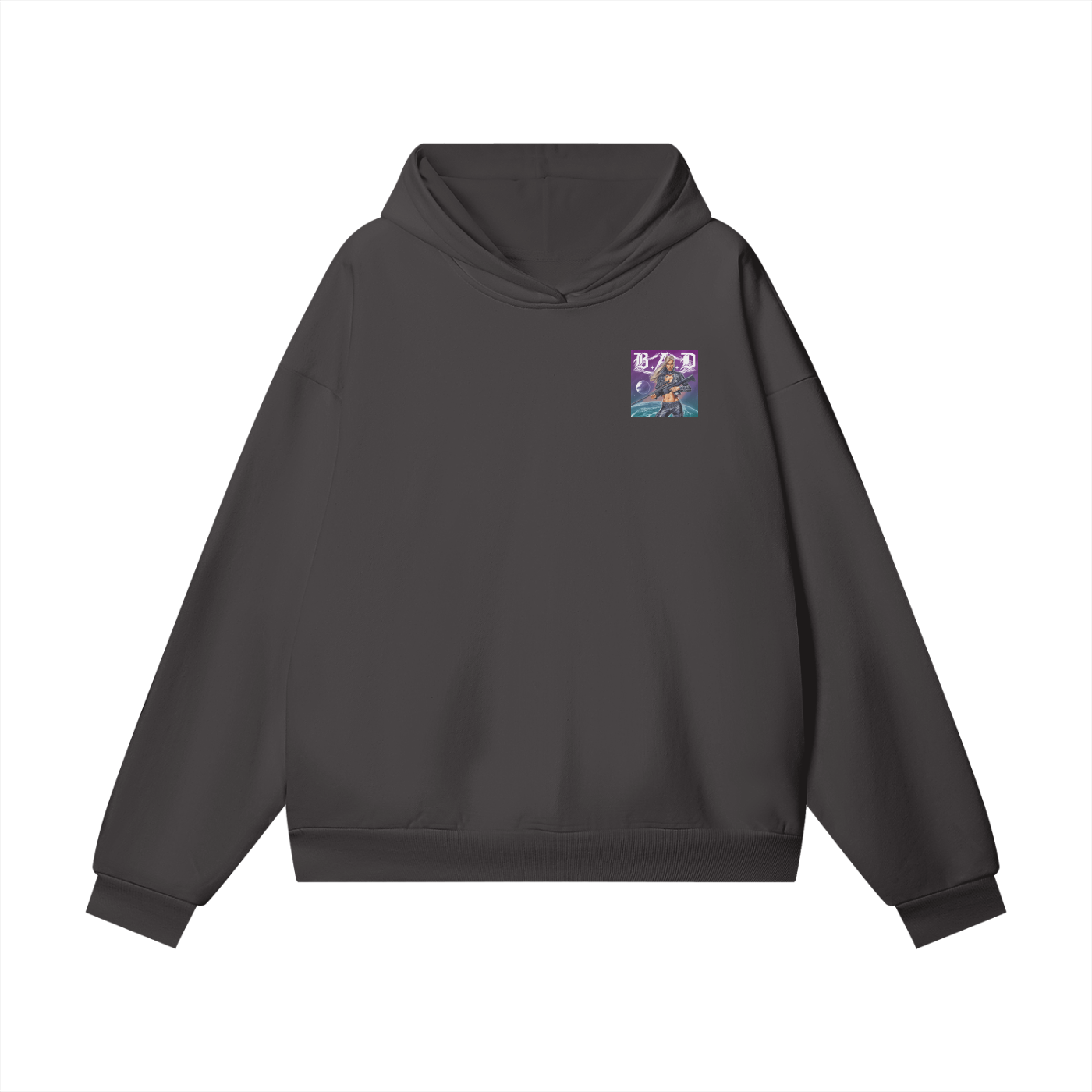 B.A.D. Oversize Heavyweight Hidden Pocket Fleece Hoodie