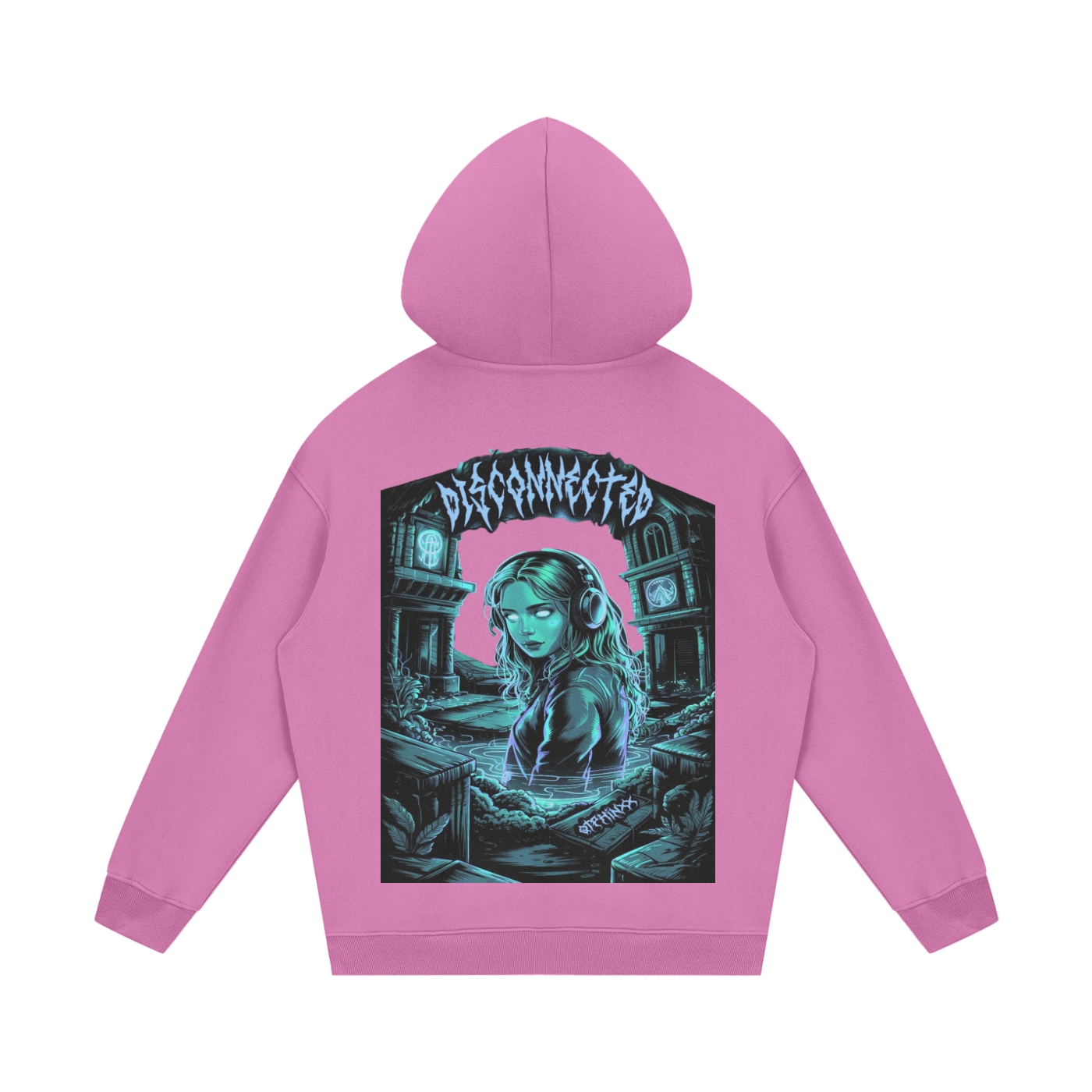 Disconnected Streetwear Unisex Fleece Hoodie