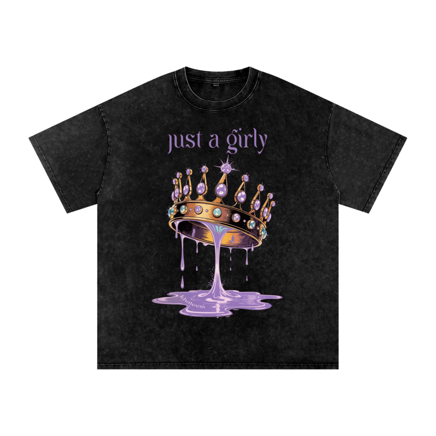 Khaleesi Acid Wash Oversize T-Shirt