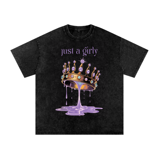 Khaleesi Acid Wash Oversize T-Shirt