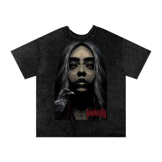 Mellaae Snow Washed Oversized Cotton T-Shirt