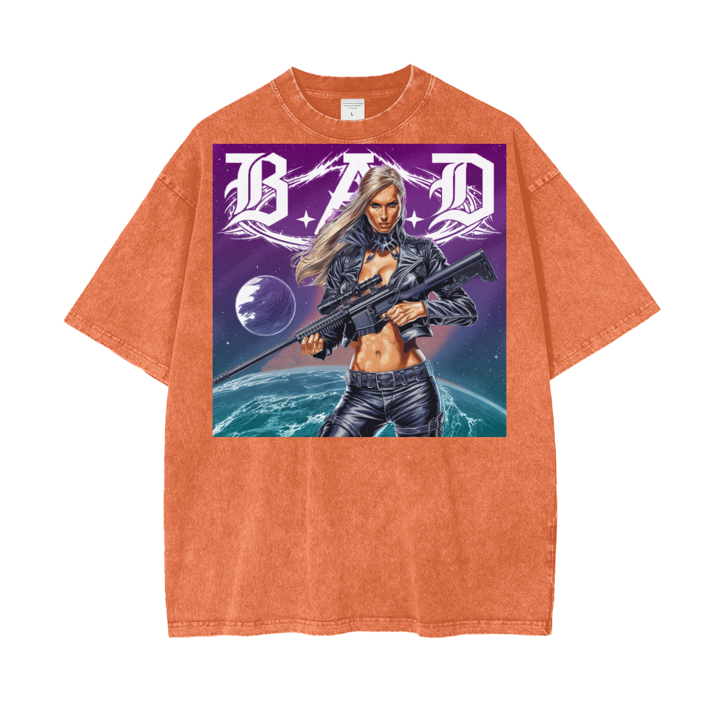 B.A.D. Oversize Snow Washed T-Shirt