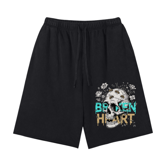 Aonaran 1 OFF Scattered Edge Vintage Washed Shorts