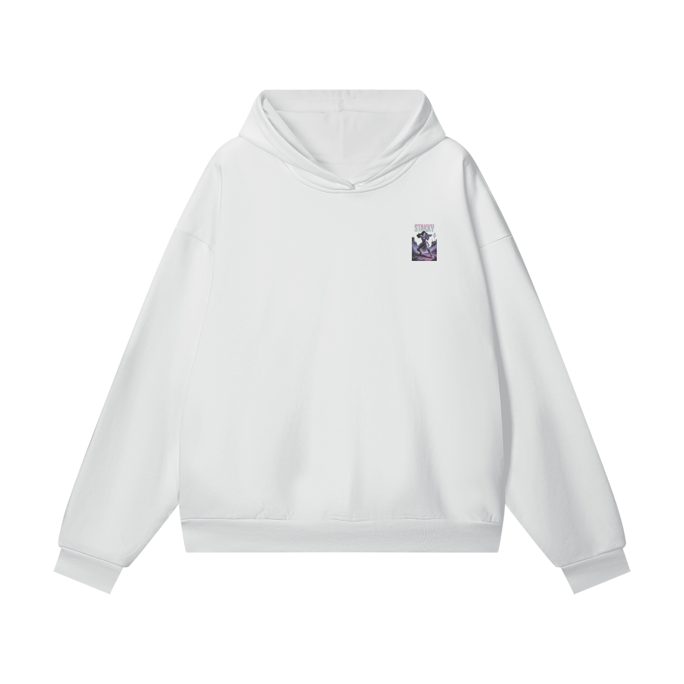Stakky Season 2 Oversize Heavyweight Hidden Pocket Fleece Hoodie