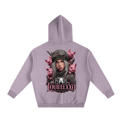 Louieeexxo Oversize Fleeced Hoodie